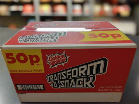 transformer crisps|Golden Wonder Transform A Snack Spicy 27g Full Box 30 Pack.